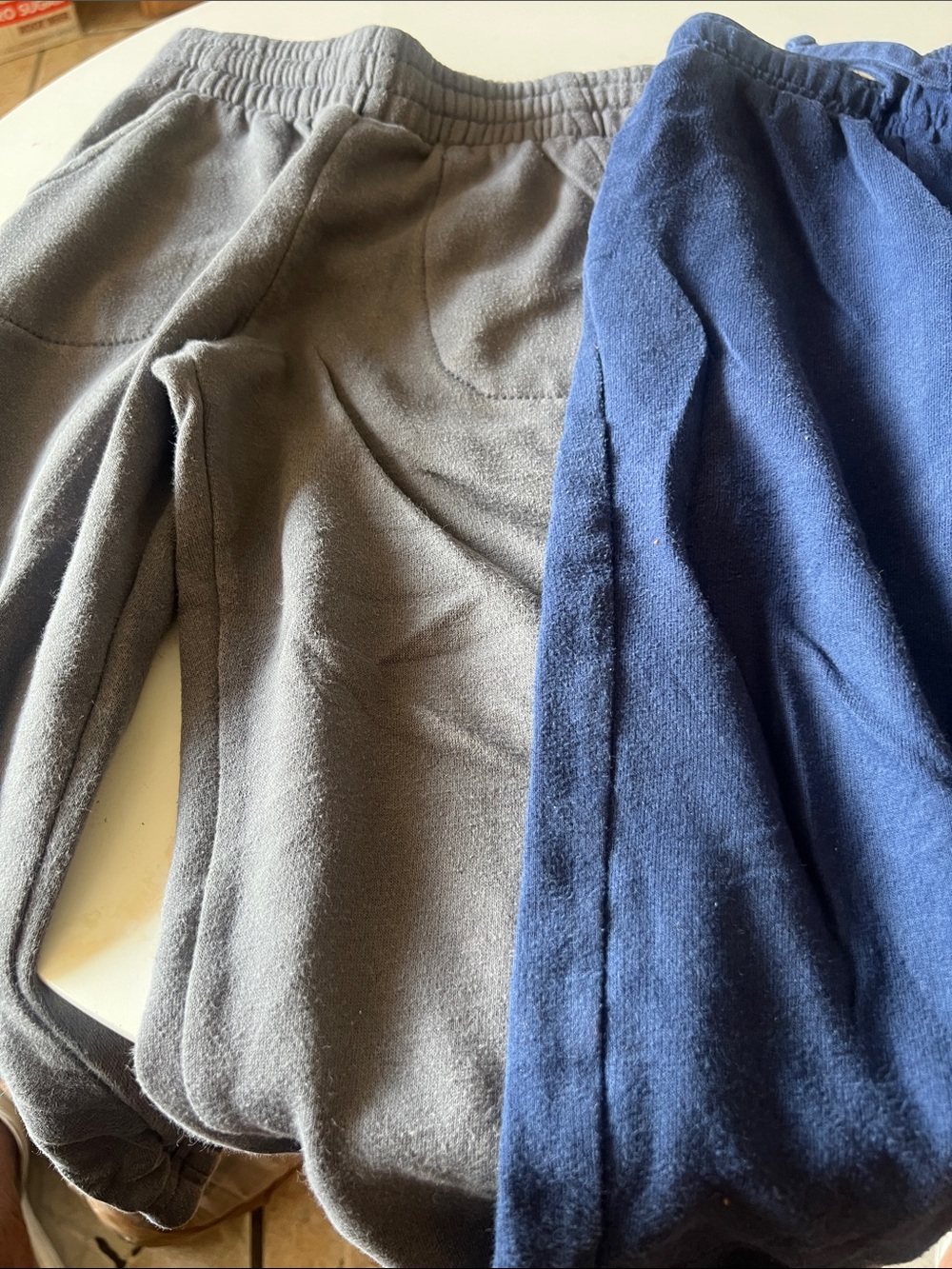 Men's Fleece Sweater - Gray & Navy